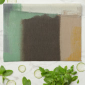 Linge De Cuisine Peinture expressionniste avec pointes de brosse lo (Plié)