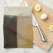 Linge De Cuisine Peinture expressionniste avec pointes de brosse lo (Quart Plié)