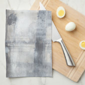 Linge De Cuisine Peinture gris contemporaine (Quart Plié)