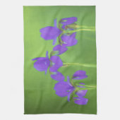 Linge De Cuisine Peinture Iris Violet - Art Fleur Originale (Vertical)