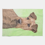 Linge De Cuisine Peinture Irlandaise Terrier - Cute Original Chien (Horizontal)