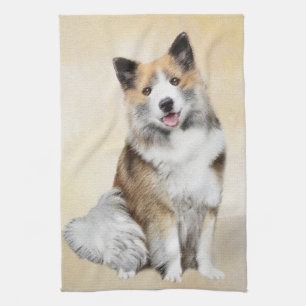 Linge De Cuisine Peinture islandaise pour chien de mer - Art origin