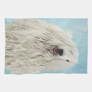 Linge De Cuisine Peinture Komondor - Cute Original Chien Art