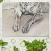 Linge De Cuisine Peinture mastiff anglaise (Brindle) - Dog Art (Plié)