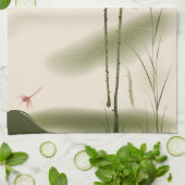 Linge De Cuisine Peinture orientale de style, Lotus grand (Plié)