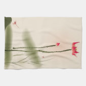 Linge De Cuisine Peinture orientale de style, Lotus grand (Horizontal)