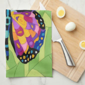 Linge De Cuisine Peinture papillon abstraite (Quart Plié)