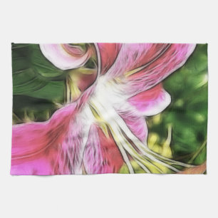 Linge De Cuisine Peinture rêvée d'un stargazer Lily