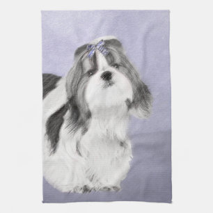 Linge De Cuisine Peinture Shih Tzu - Cute Original Chien Art