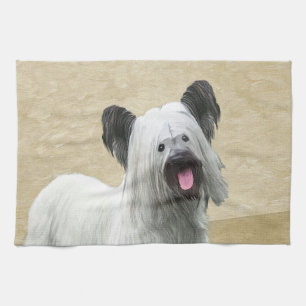 Linge De Cuisine Peinture Skye Terrier - Cute Original Chien Art
