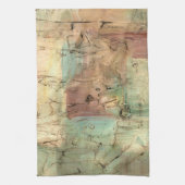 Linge De Cuisine Peinture sur la Terre avec surface fissurée (Vertical)