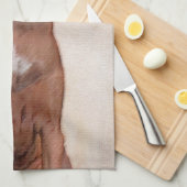 Linge De Cuisine Peinture sur pilon rouge - jolie art original chie (Quart Plié)