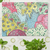 Linge De Cuisine Peinture Whimsical de Noël et de colombe (Plié)