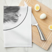 Linge De Cuisine Pekingese foncé (Quart Plié)