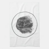 Linge De Cuisine Pekingese foncé (Vertical)