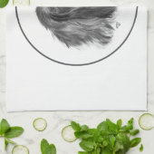 Linge De Cuisine Pékinois foncé (Plié)