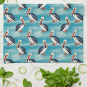 Linge De Cuisine Pélican côtier océanique (Plié)