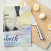 Linge De Cuisine Penguin empereur avec la couleur d'eau de la pouss (Quart Plié)