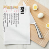 Linge De Cuisine Pensées Boneheaded à l'intérieur (Quart Plié)