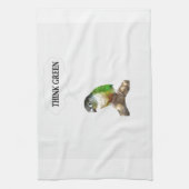 Linge De Cuisine Penser vert 2 (Vertical)