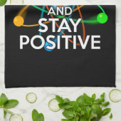 LINGE DE CUISINE PENSEZ COMME UN PROTON ET RESTEZ POSITIF (Plié)