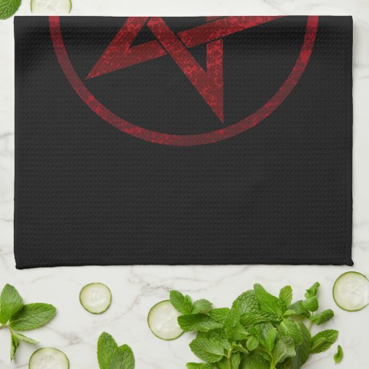Linge De Cuisine Pentagram Red Devil (Plié)