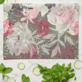 Linge De Cuisine Peonies rose rose fleurs fleurs jardin fleurie bou (Plié)