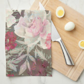 Linge De Cuisine Peonies rose rose fleurs fleurs jardin fleurie bou (Quart Plié)