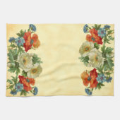 Linge De Cuisine Pépites blanches d'orange et Cornouailles bleues (Horizontal)