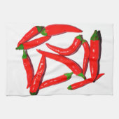 Linge De Cuisine Pepper de Yummy Hot Red Green (Horizontal)