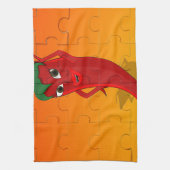 Linge De Cuisine Pepper Rouge Diva Puzzle (Vertical)