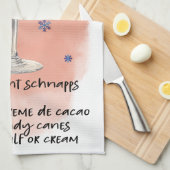 Linge De Cuisine Pepperment Martini Recette Design de Noël (Quart Plié)