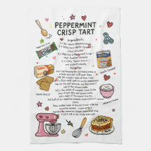 Peppermint Crisp Tart Recette Illustré Dishtowel