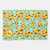 Linge De Cuisine Pepperoni Pizza Slices Foie Monogramme (Horizontal)