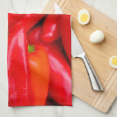 LINGE DE CUISINE PEPPERS CHILI (Quart Plié)