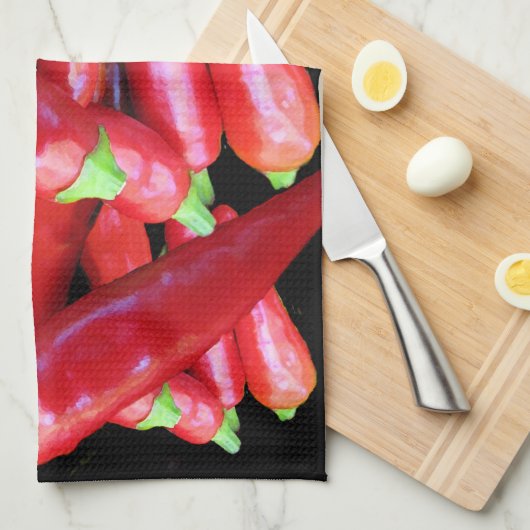 Linge De Cuisine Peppers chili (Quart Plié)