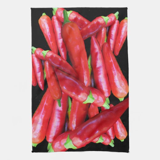 Linge De Cuisine Peppers chili (Vertical)