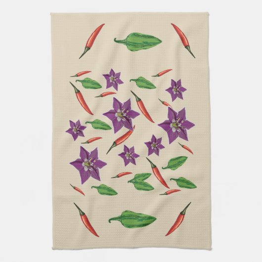 Linge De Cuisine Peppers chili (Vertical)