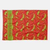 Linge De Cuisine Peppers Chili personnalisé (Horizontal)
