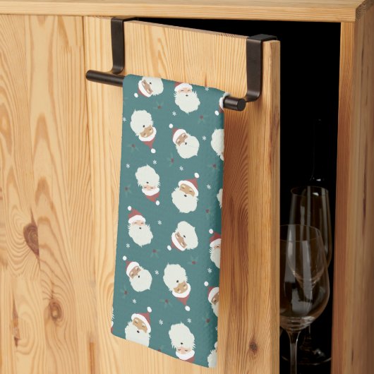Linge De Cuisine Père Noël (Pliage en tiers)