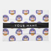 Linge De Cuisine Père Noël À Chimney, Neige, Noël, Nouvel An (Horizontal)