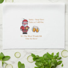 "Père Noël - Arrêtez-vous ici Profitez d'un Cold O