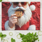 Linge De Cuisine Père Noël cool (Plié)