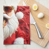 Linge De Cuisine Père Noël cool (Quart Plié)