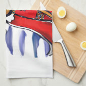 LINGE DE CUISINE PÈRE NOËL DACHSHUND (Quart Plié)