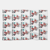 Linge De Cuisine Père Noël drôle Pattern Humour de Noël (Horizontal)