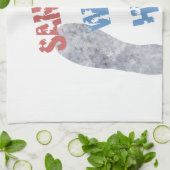 Linge De Cuisine Père Noël était là (Plié)