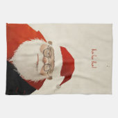 Linge De Cuisine Père Noël fatigué (Horizontal)