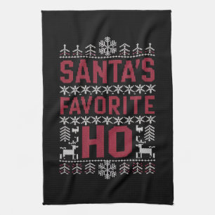 Linge De Cuisine Père Noël Favori Ho Douleur de Noël moche