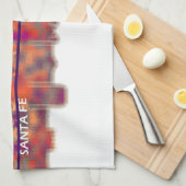 Linge De Cuisine père Noël Fe New Mexico Skyline (Quart Plié)